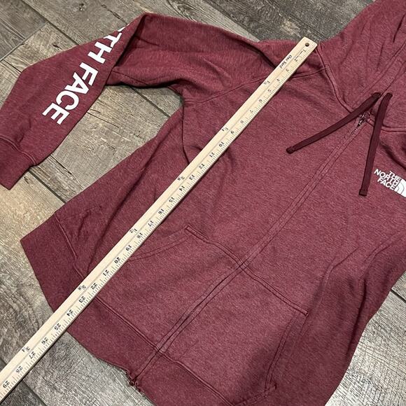 The North Face Women's Half Dome Full Zip Hoodie Maroon Size L - Picture 4 of 7